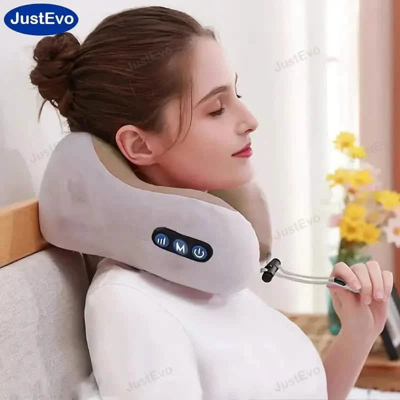 U-Shaped Cervical Neck Massager Pillow
