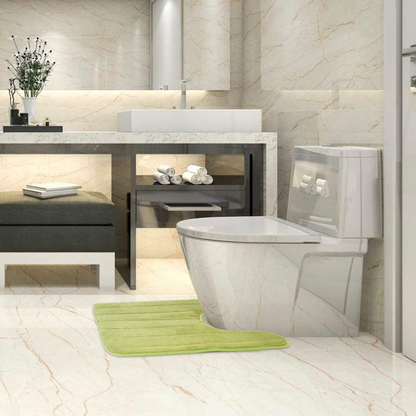 U Shaped Non-slip Toilet Mat