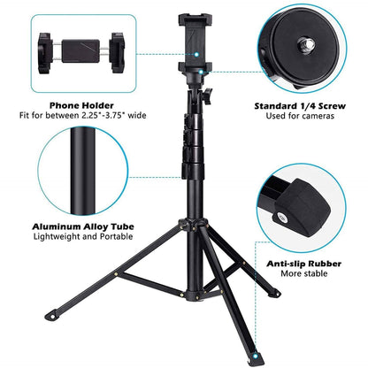 UBeesize 51" Extendable Tripod Stand with Bluetooth Remote