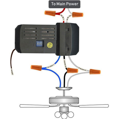 Anderic UC7067FCRX / FAN28R-T Thermostatic 3-Speed Ceiling Fan Receiver for Hampton Bay and Others