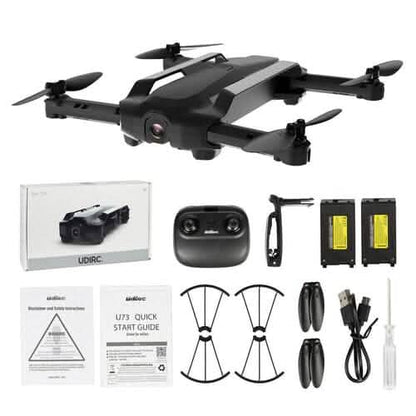UDIRC Foldable RC Drone FPV WiFi Quadcopter w/ 720P HD Camera & 2 Batteries U73