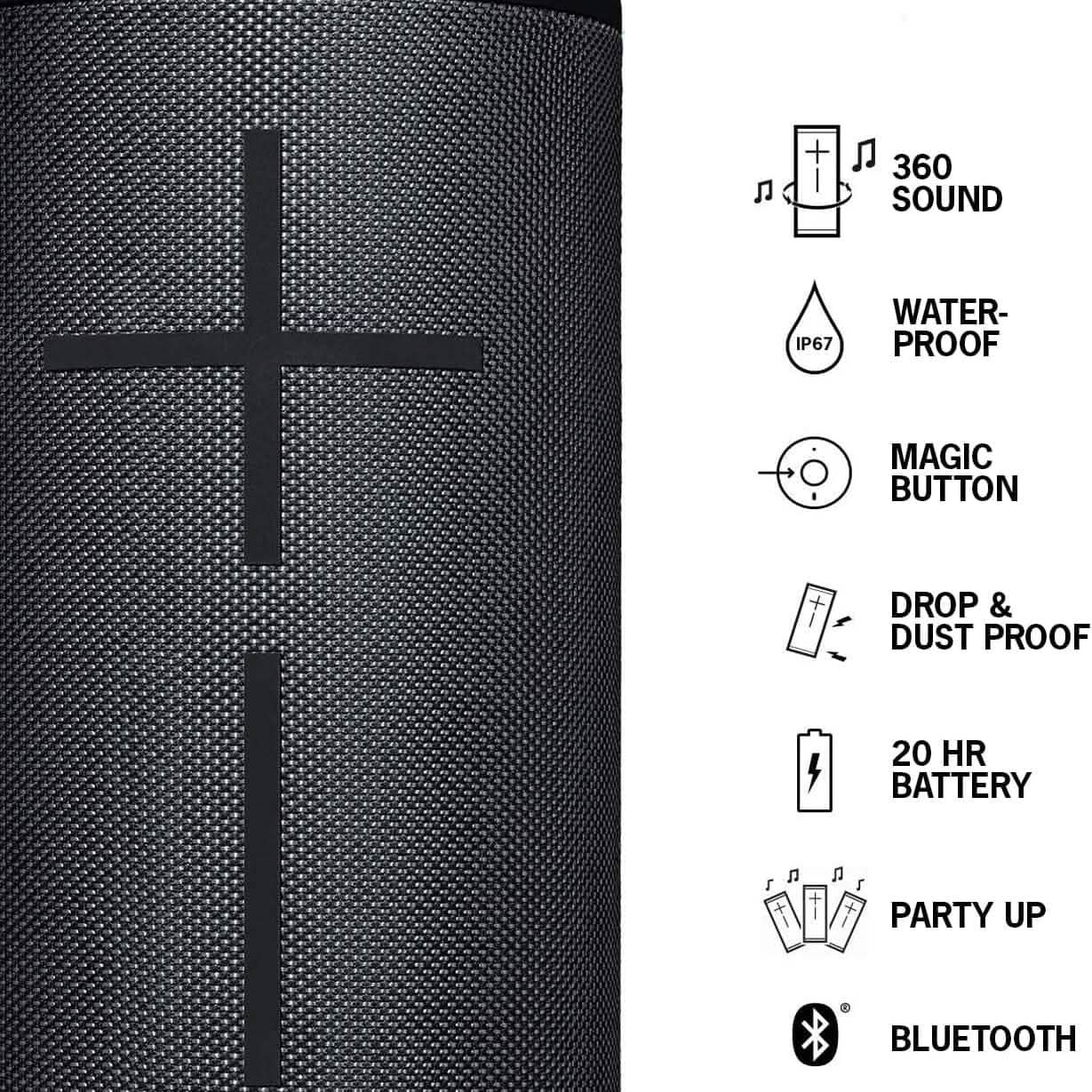 Ultimate Ears MEGABOOM 3 Portable Wireless Bluetooth Speaker  (Refurbished)