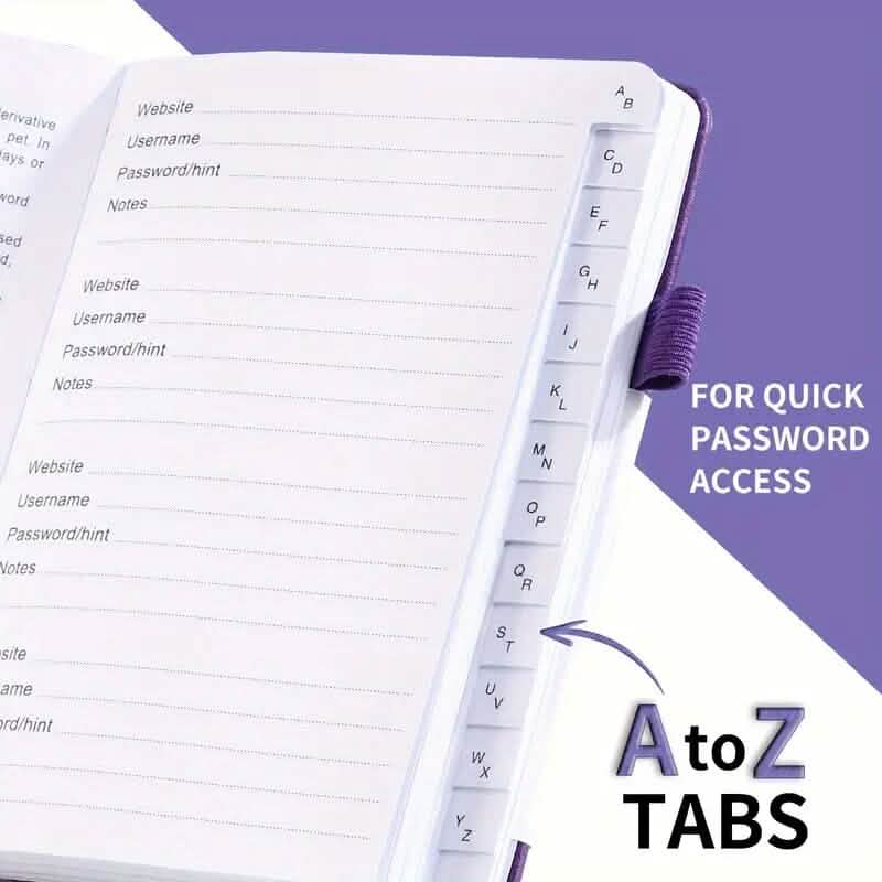 Ultimate Secure Password Organizer Journal