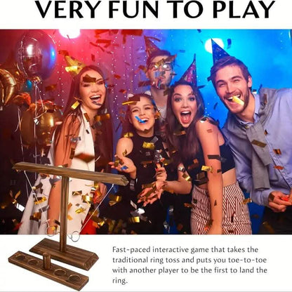 Ultimate Wooden Ring Toss Hook and Ring Indoor Combat Game