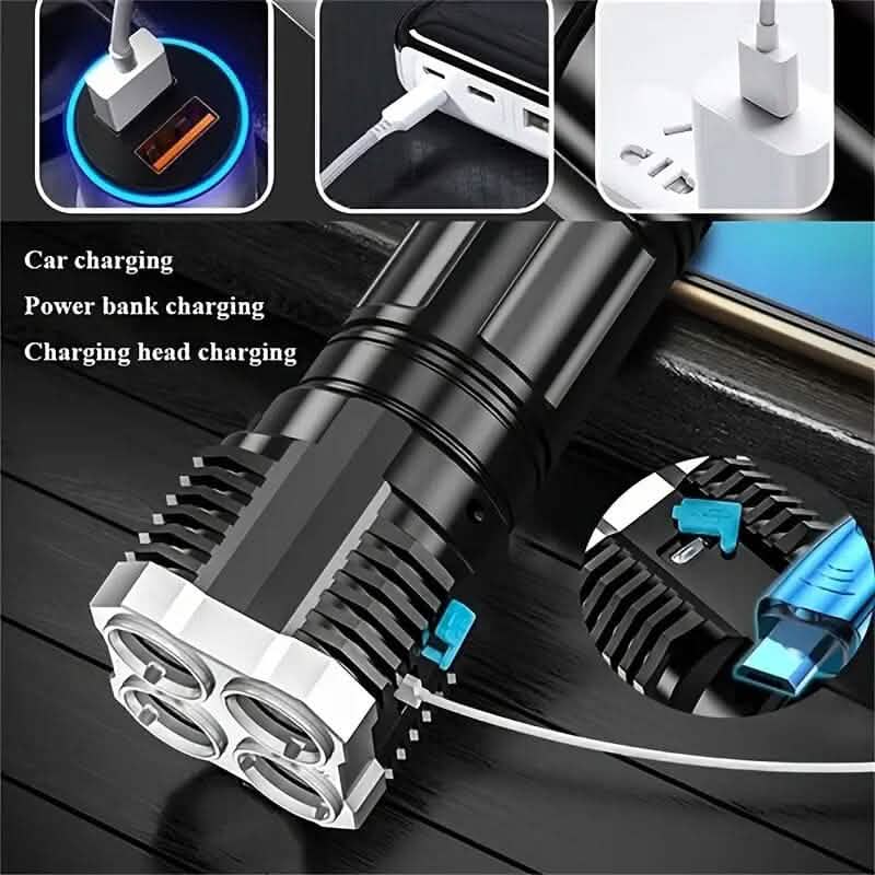 Ultra-Bright USB Rechargeable LED Flashlight