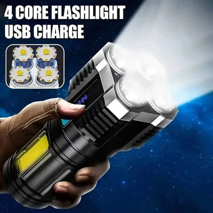 Ultra-Bright USB Rechargeable LED Flashlight