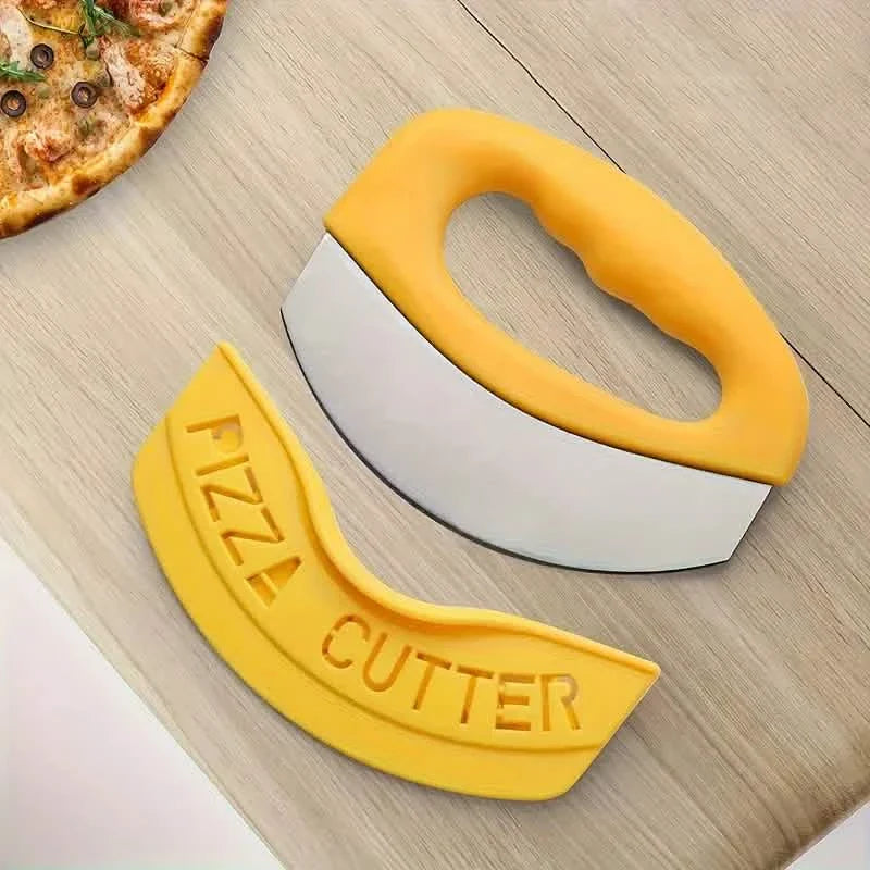 Ultra-Sharp Stainless Steel Pizza Cutter With Rocker Arm