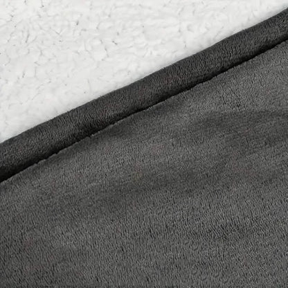 Ultra-Soft Sherpa Fleece Hoodie Blanket - Cozy Oversized Wearable Snuggle Sweatshirt