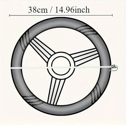 Ultra-Thin Breathable Colorful Hemp Steering Wheel Cover