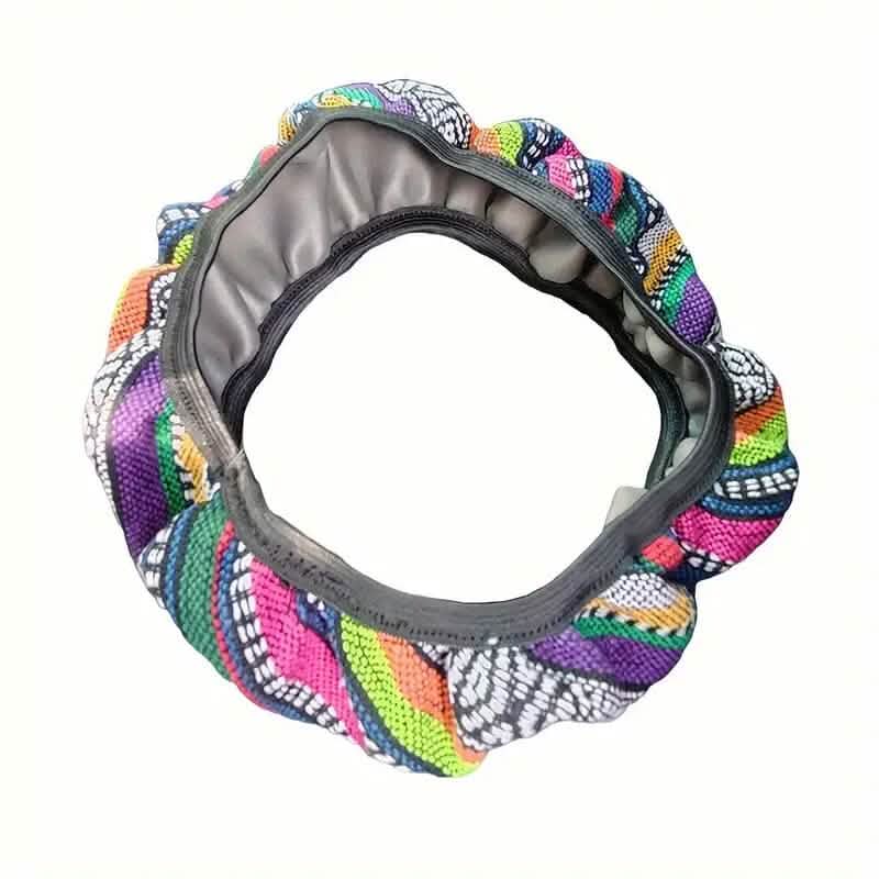 Ultra-Thin Breathable Colorful Hemp Steering Wheel Cover