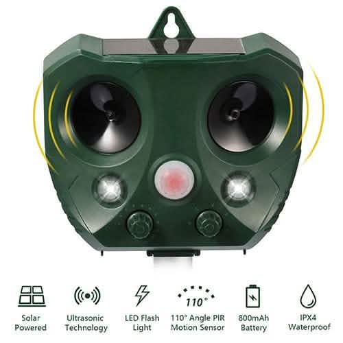 Ultrasonic Animal Repeller Solar
