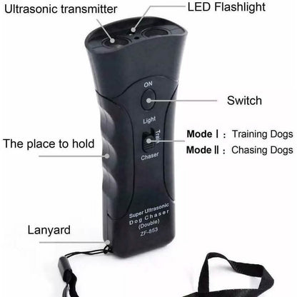 Ultrasonic Pet Dog Anti Bark Training Chaser Control Device