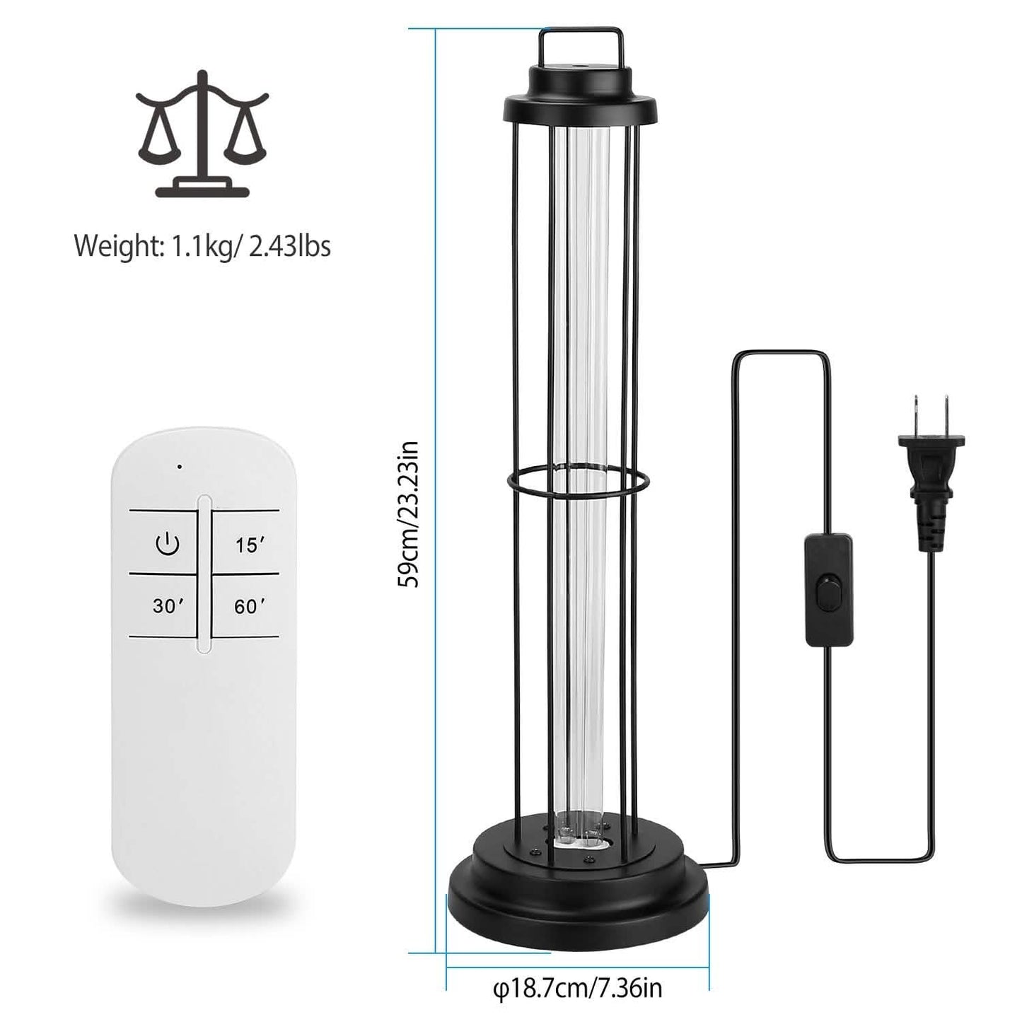 Ultraviolet Disinfection Sterilizer Tube Light