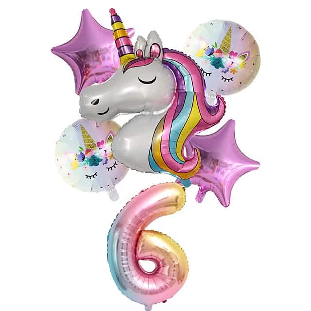 Unicorn Balloons for Birthday Decorations