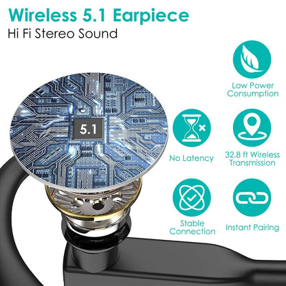 Unilateral Wireless V5.1 Business Earpiece with Charging Case