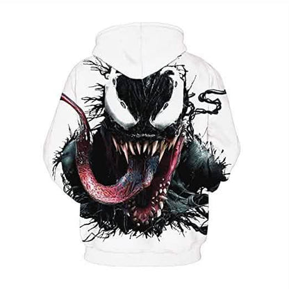 Unisex 3D Pattern Venom Printed Hoodies