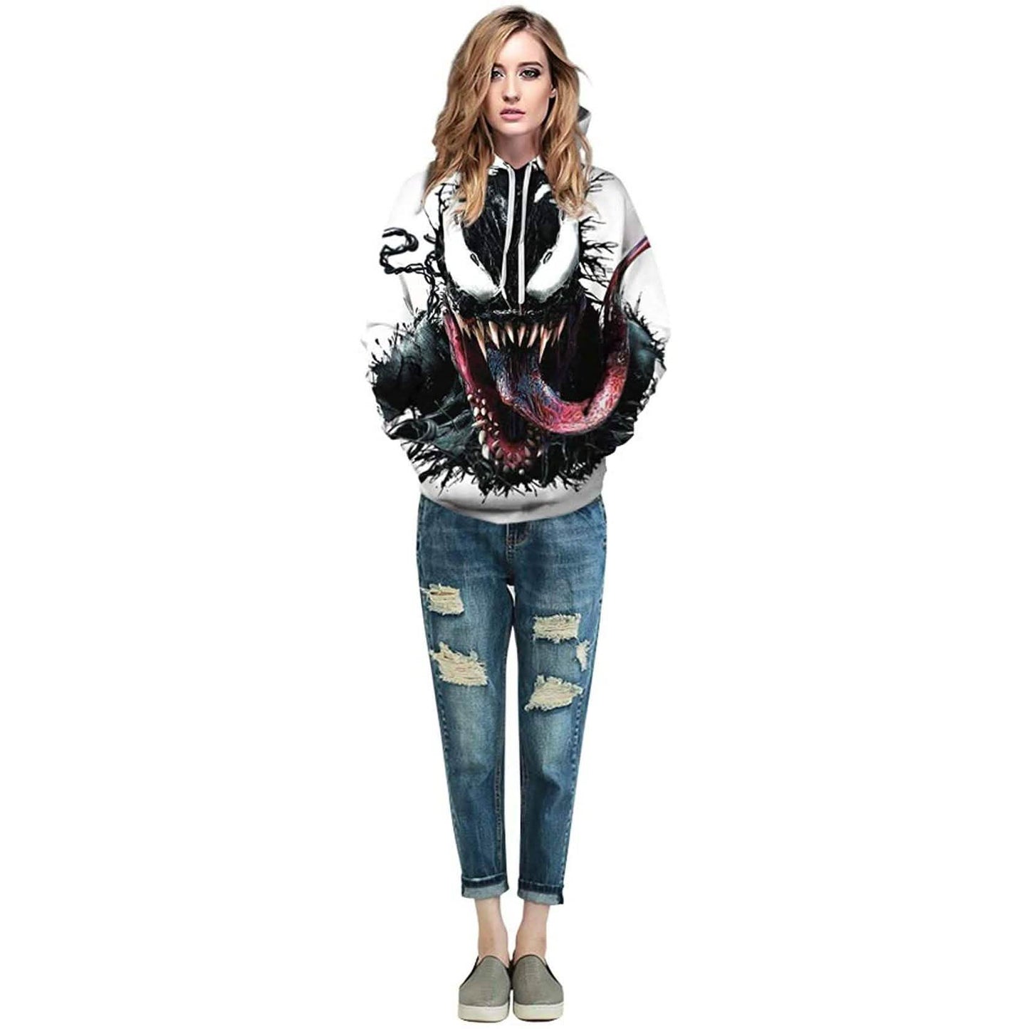 Unisex 3D Pattern Venom Printed Hoodies
