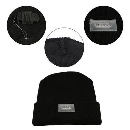 Unisex 5 LED Knitted Beanie Winter Warm Hat