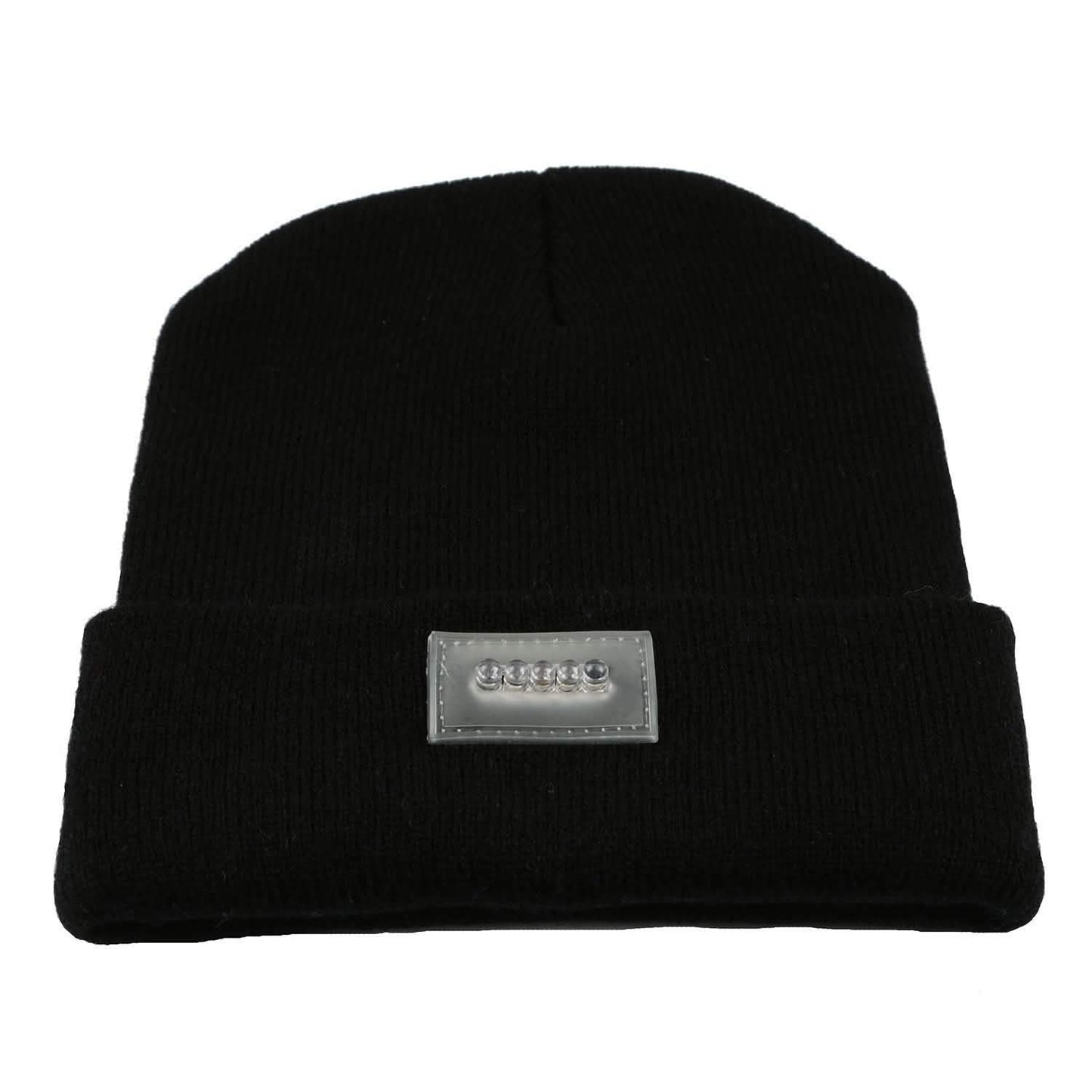 Unisex 5 LED Knitted Beanie Winter Warm Hat