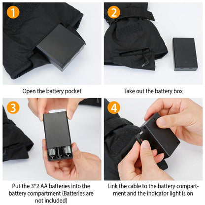Unisex Battery Powered Heated Waterproof Gloves