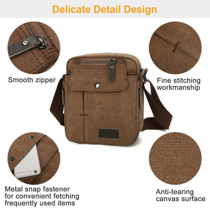 Unisex Crossbody Bags Canvas