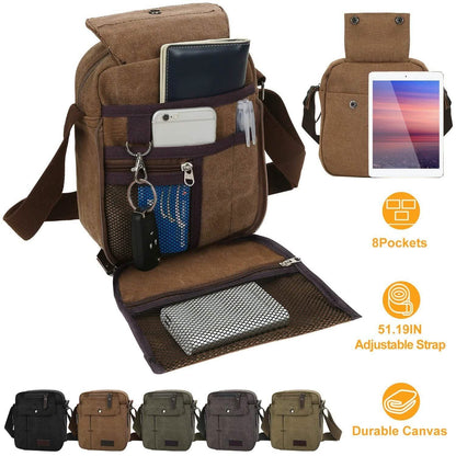 Unisex Crossbody Bags Canvas