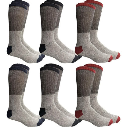 Unisex Insulated Thermal Cotton Cold Weather Crew Socks