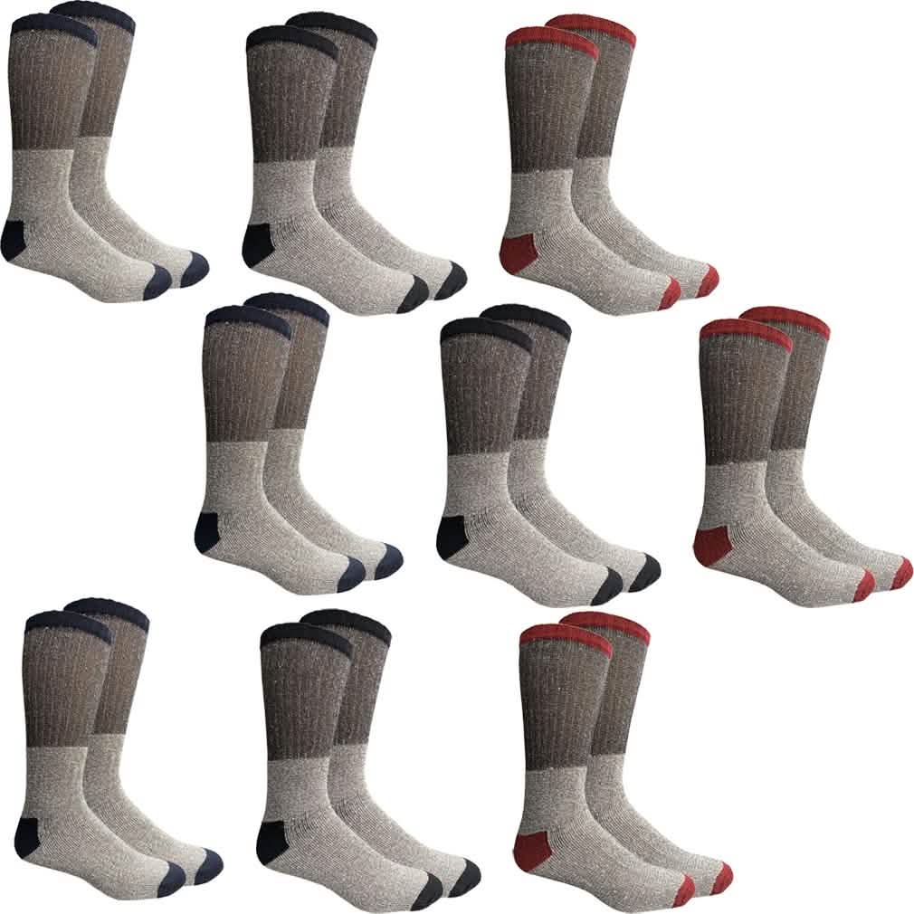 Unisex Insulated Thermal Cotton Cold Weather Crew Socks