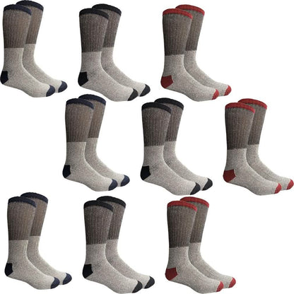 Unisex Insulated Thermal Cotton Cold Weather Crew Socks