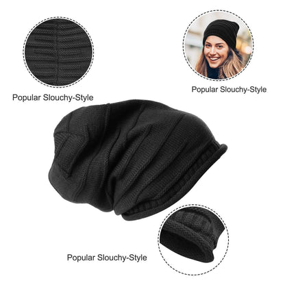 Unisex Knit Beanie Slouchy Baggy Hat