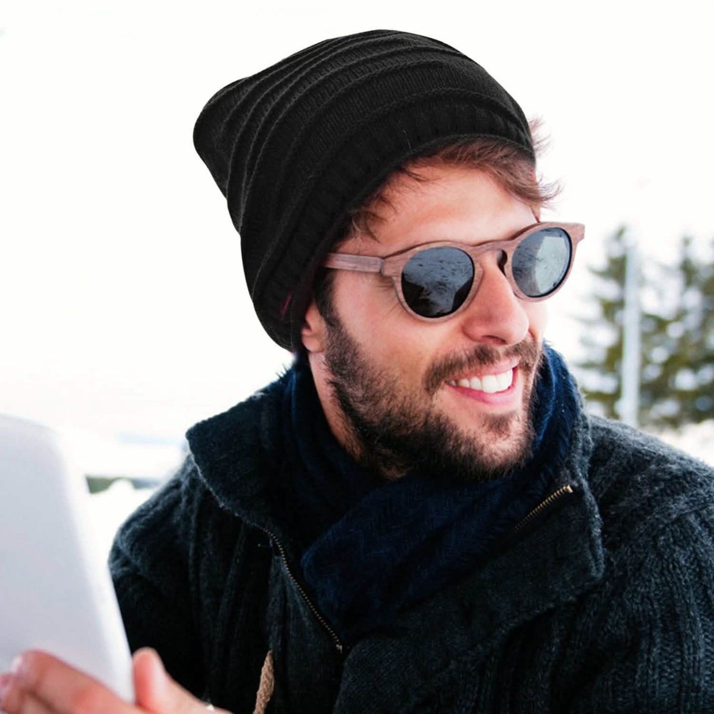 Unisex Knit Beanie Slouchy Baggy Hat