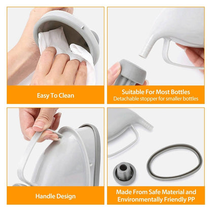 Unisex Potty Pee Funnel Adult Emergency Urinal Device