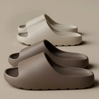 Unisex Soft Slippers, Comfortable Indoor/Outdoor Slide Sandals, Non-slip Textured Design Footwear