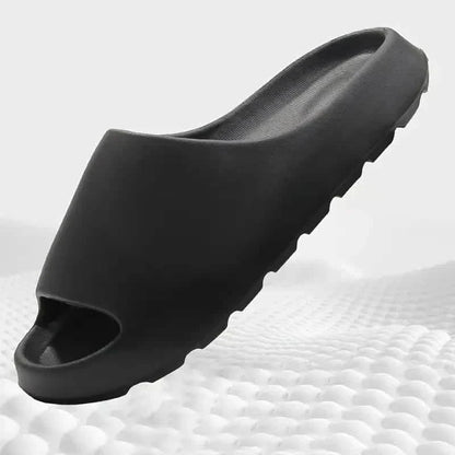 Unisex Soft Slippers, Comfortable Indoor/Outdoor Slide Sandals, Non-slip Textured Design Footwear