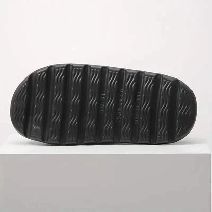 Unisex Soft Slippers, Comfortable Indoor/Outdoor Slide Sandals, Non-slip Textured Design Footwear