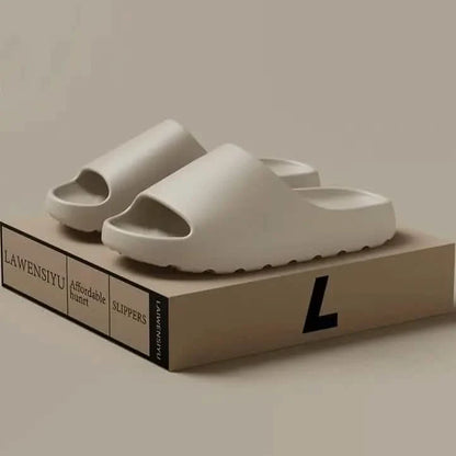 Unisex Soft Slippers, Comfortable Indoor/Outdoor Slide Sandals, Non-slip Textured Design Footwear