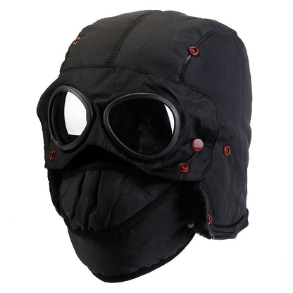 Unisex Thermal Winter Goggles Hat
