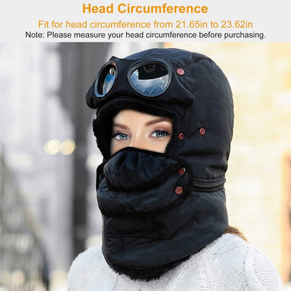 Unisex Thermal Winter Goggles Hat