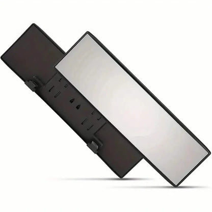 Universal 11.81 Inch Panoramic Convex Rearview Interior Clip-on Wide Angle Mirror