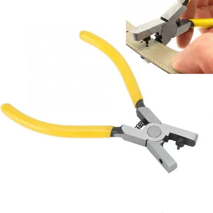 Universal 2.0mm Faux Leather Hole Punch Plier - Effortless Belt, Dog Collar, Shoe, and Craft Project Repair Tool