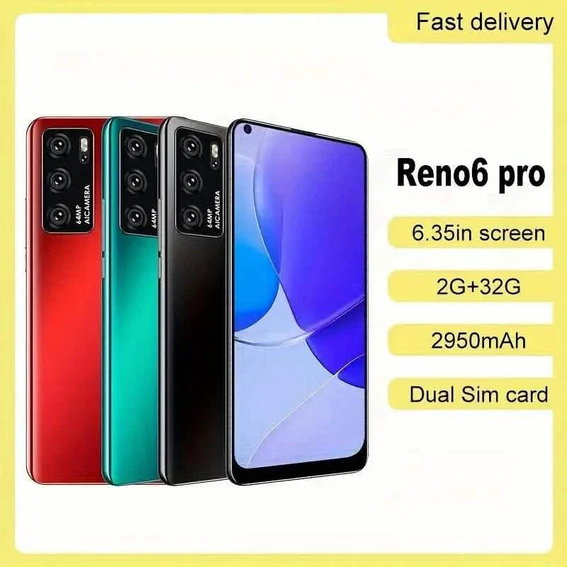 Unlocked Smartphone 6 with 2GB RAM 32GB ROM Pro Dual Sim Card