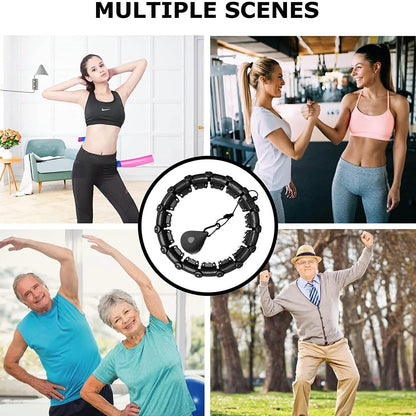 Upgraded Large Size Smart Weighted Exercise Hoola Hoops