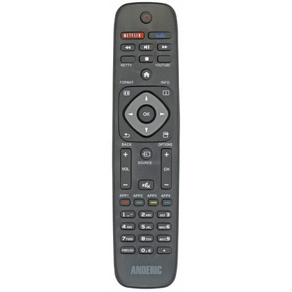 Anderic URMT41JHG003 Replacement Smart TV Remote Control for Philips NH500UP, URMT41JHG012, URMT41JHG006, and more