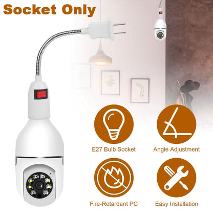 US Plug Extension Light Socket with On/Off Switch