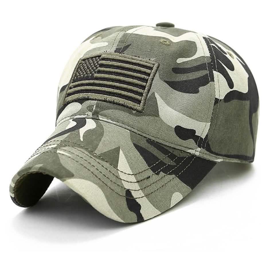 USA Flag Baseball Cap Army Embroidery Cotton Tactical Snapback Hat