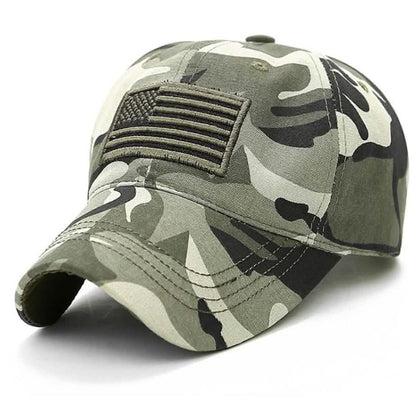 USA Flag Baseball Cap Army Embroidery Cotton Tactical Snapback Hat
