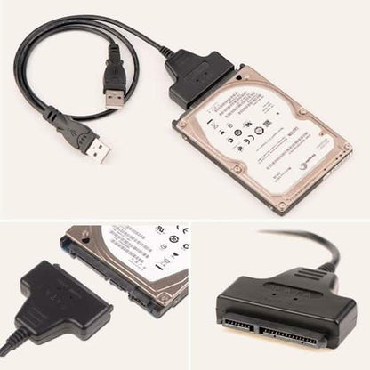 USB 2.0 to SATA Converter Adapter Cable for 2.5/3.5 SATA HDD Hard Drive Disk