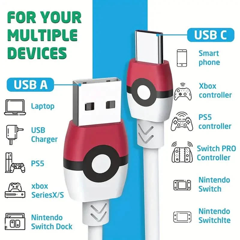 USB C Charging Cable For Nintendo Switch