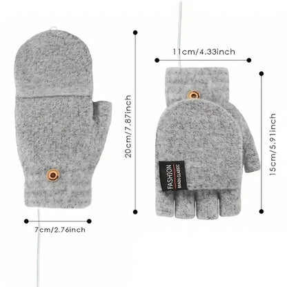 USB Electric Heating Adjustable Temperature Gloves