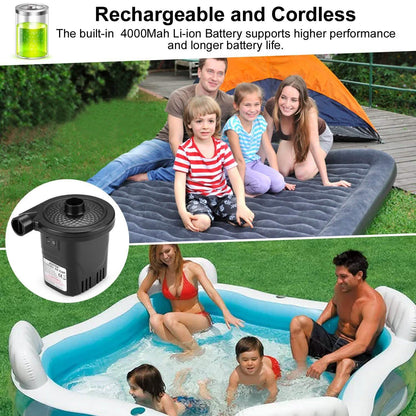 USB Rechargeable Cordless Electric Air Pump